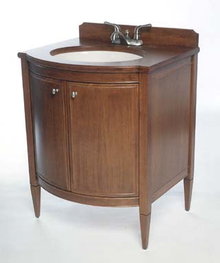 Powder room vanity by Joinery